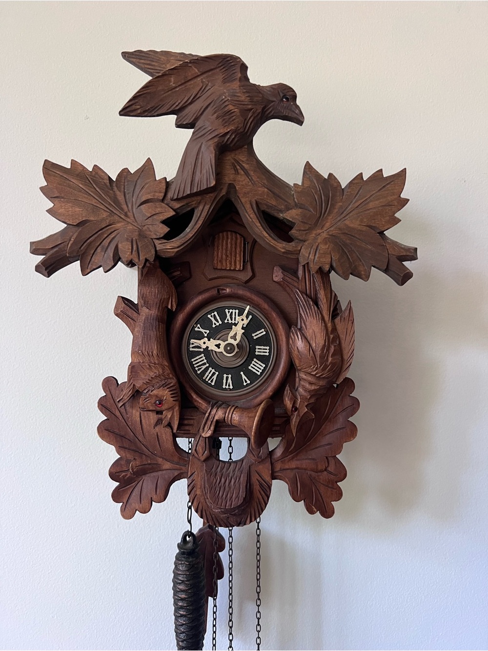 Vintage German Black Forest German Regula Cuckoo Clock Rabbit & Bird Works